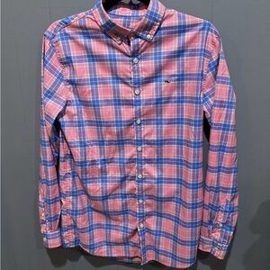 Vineyard Vines Pink and Blue Button Down Shirt